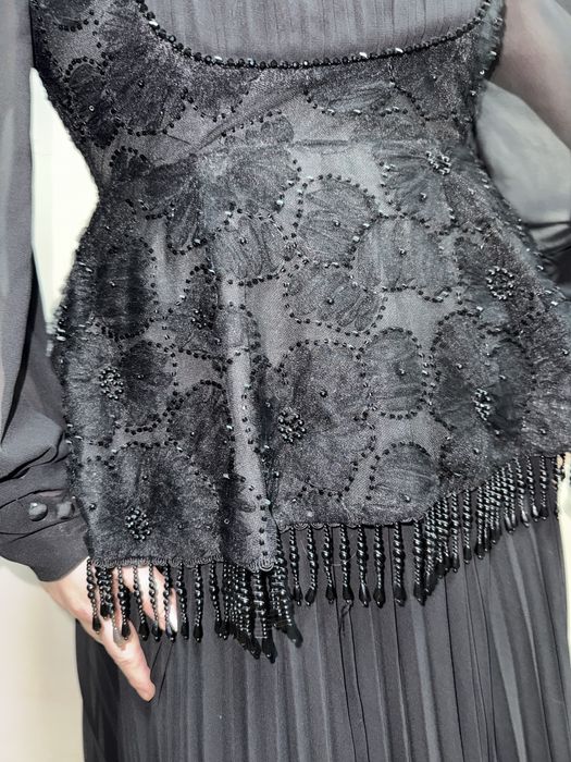 Zimmerman длинное платье, черное, L. 46-48