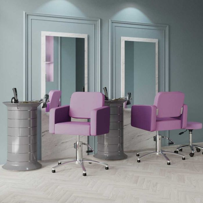 Измивна фризьорска колона Cubo basic - Pinki