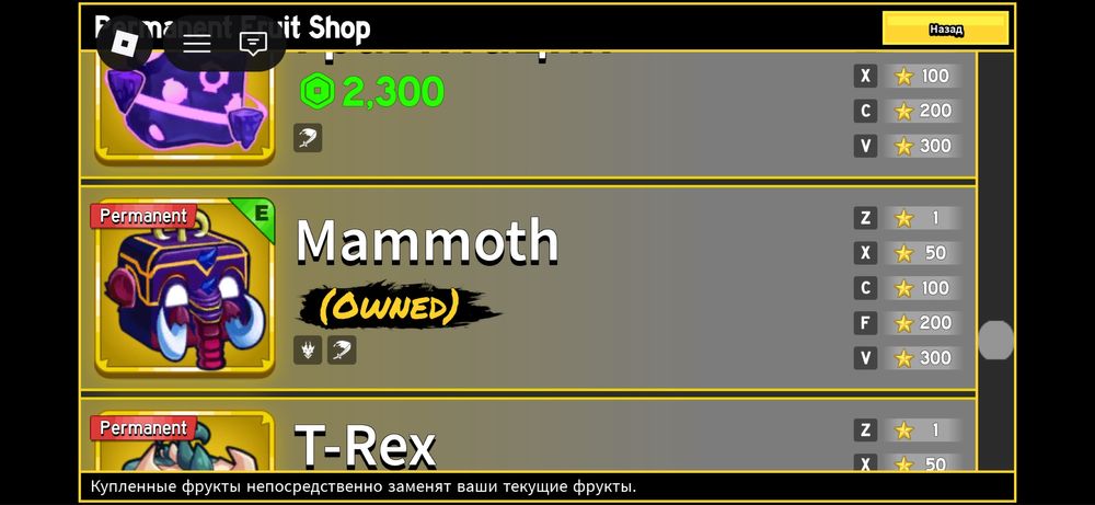 Аккаунт блокс фрукт blox fruit