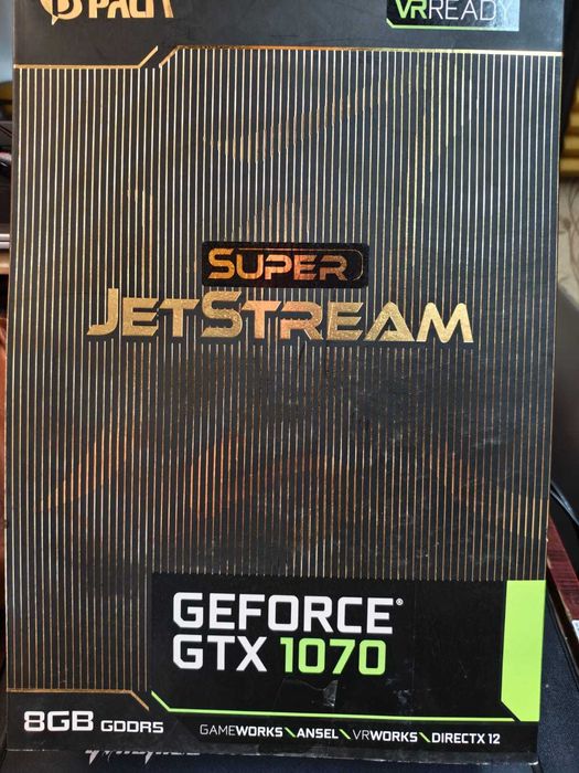 Видеокарта NVIDIA GTX 1070 super JetStream