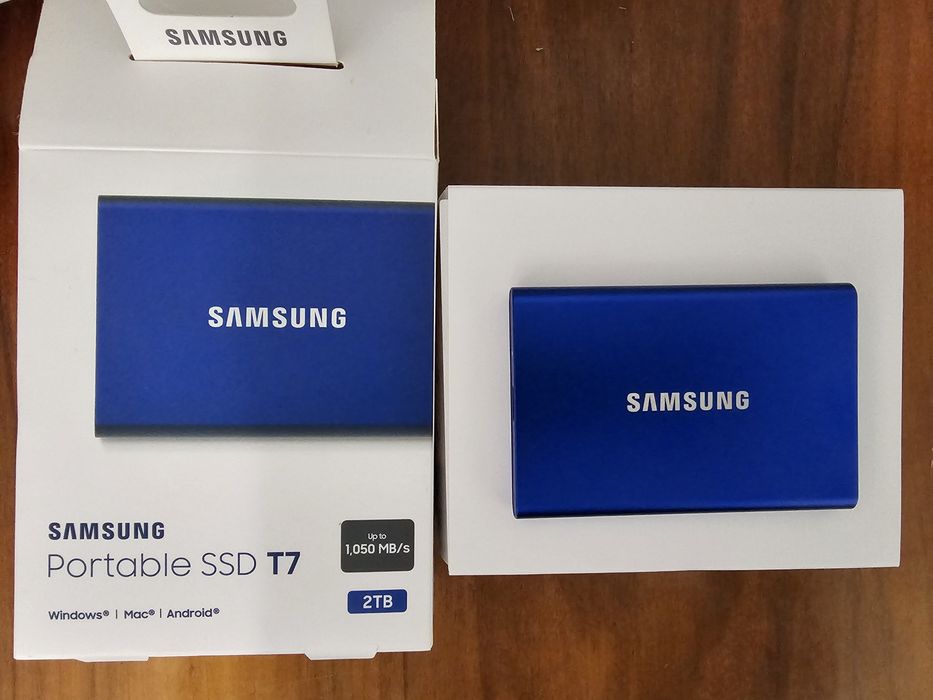 Samsung Portable SSD T7 – 2TB – USB-C – până la 1050 MB/s