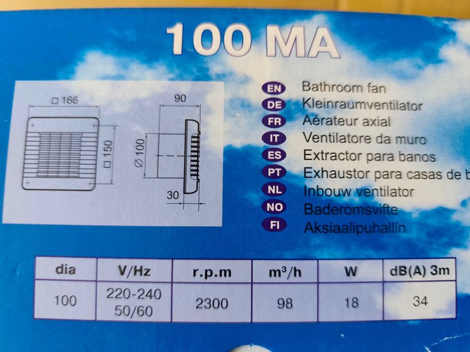 Вентилатор за Баня