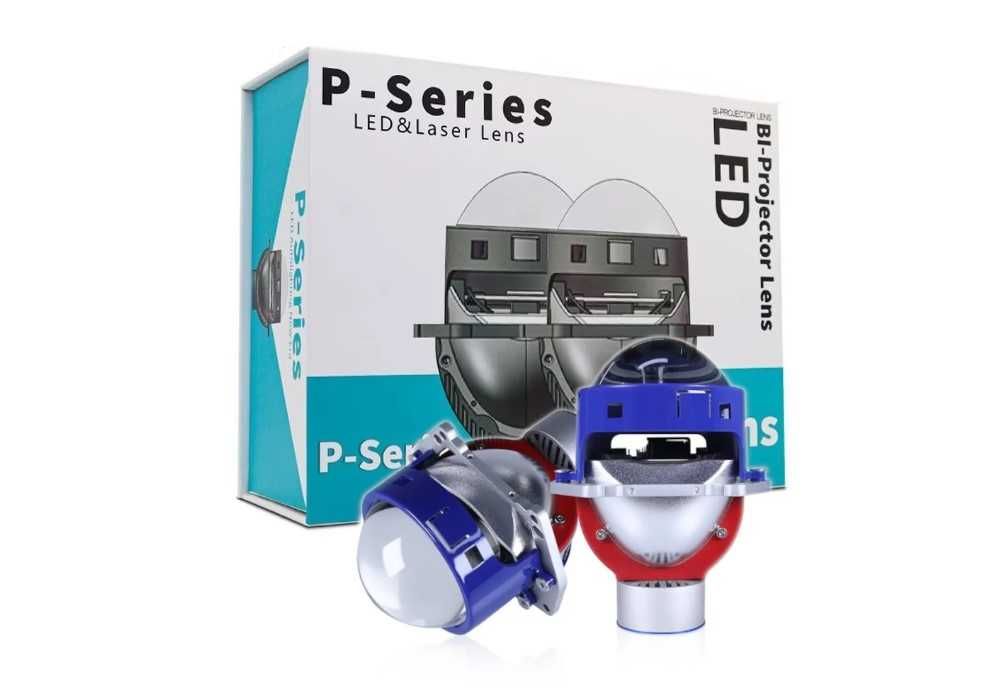 Комплект Bi-LED диодни лупи за вграждане във фарове 3"инча 500% Яркост