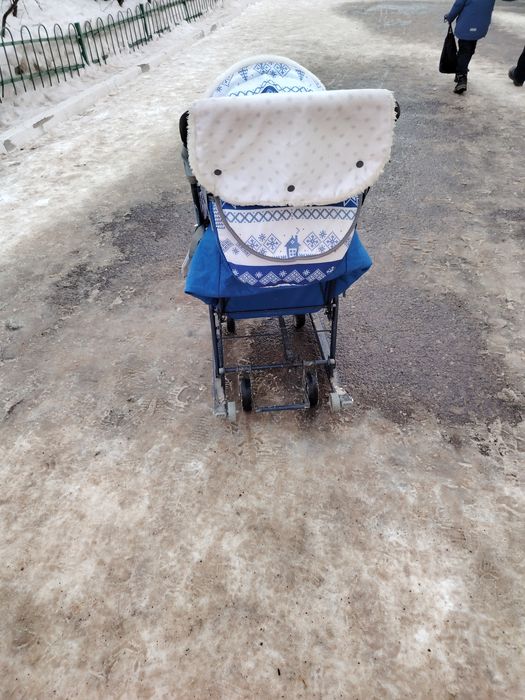 Санки коляска 2 в 1