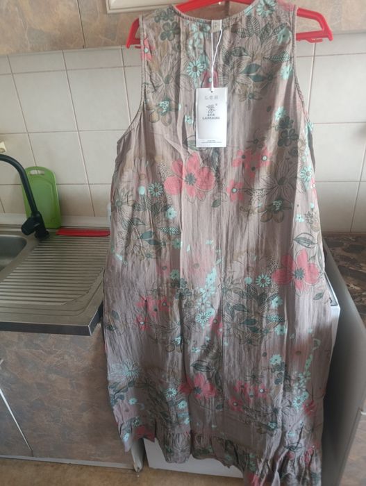 Двойка лён платье