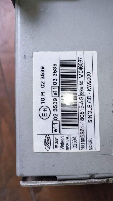оригинално автомобилно CD радио Ford