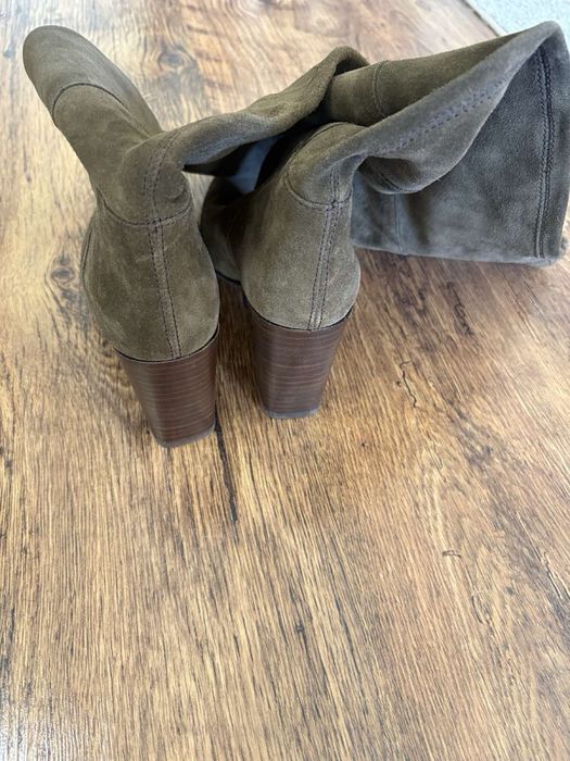 Ботуши от естествен велур  Zara