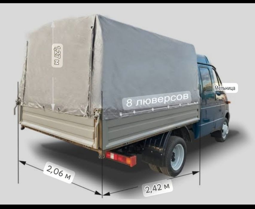 Тент на газель-33023 (Фермер) Соболь