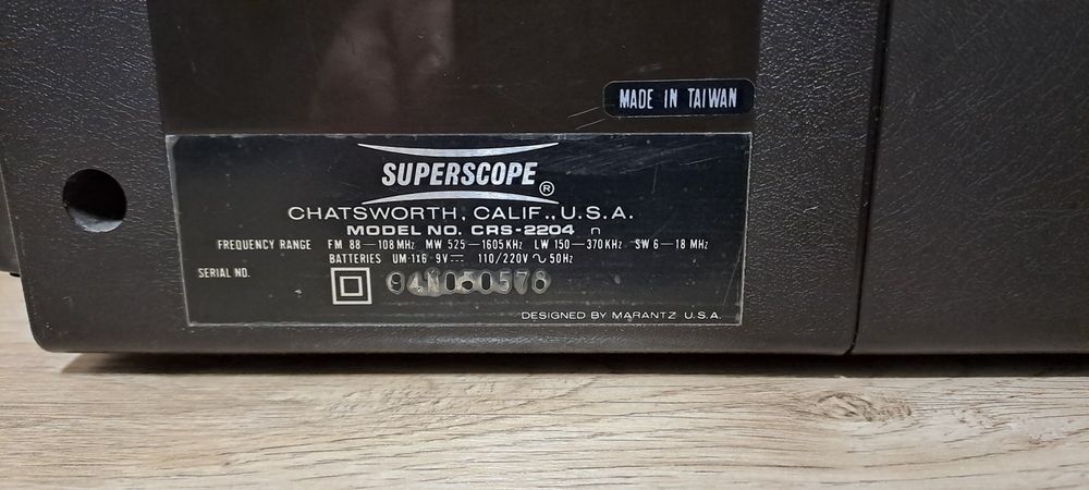 Radiocasetofon Marantz