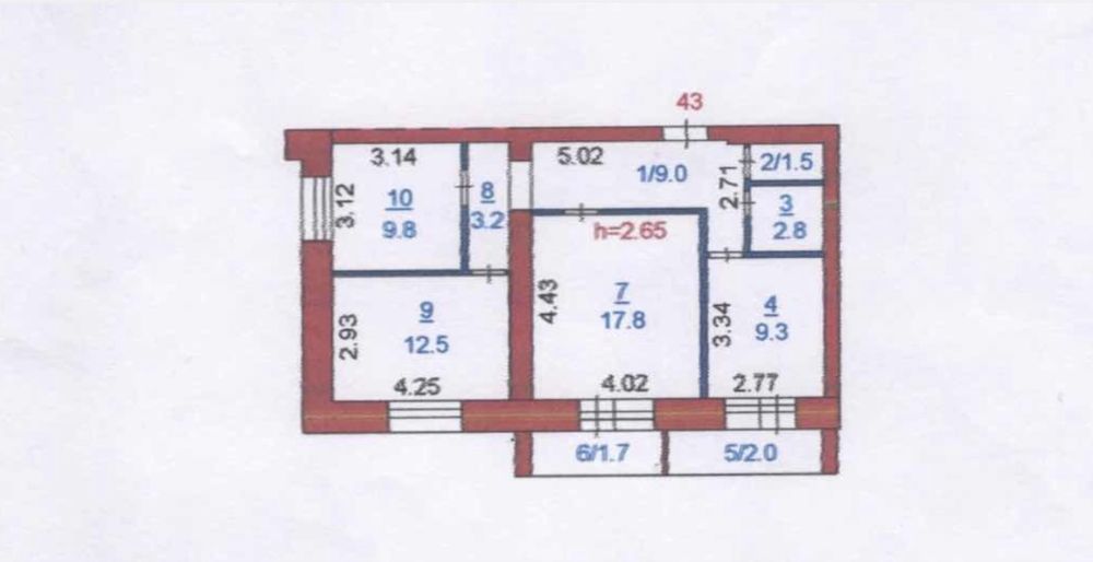 Продам 3-х комнатную квартиру