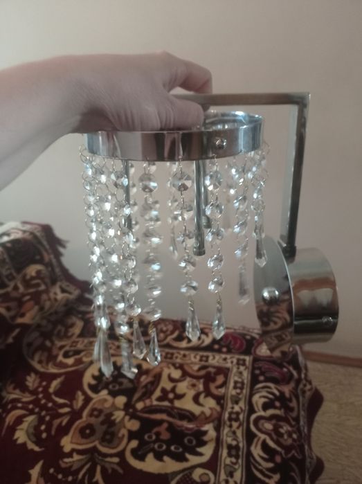 Бра хрустальная новая