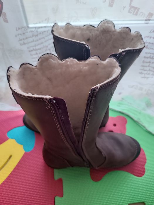 Cizme piele fetițe mărimea 32/33 ddstep