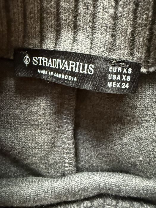 Сив плетен комплект от 2 части Stradivarius (Размер XS)