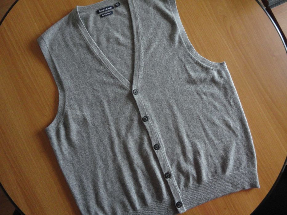 2XL Нов/100% кашмир/мъжки елек