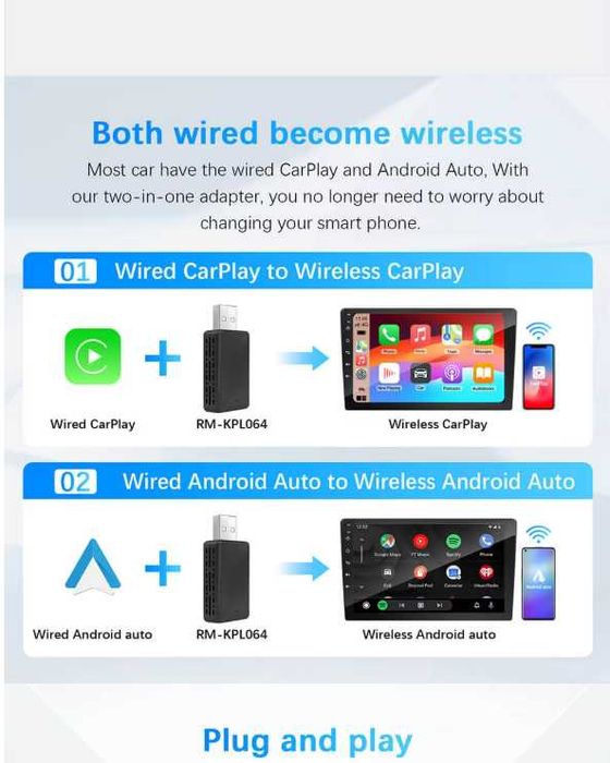 Wireless CarPlay Android Auto