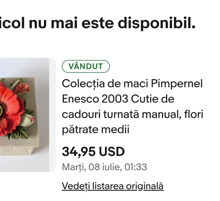 Cutie Cadouri turnata manual