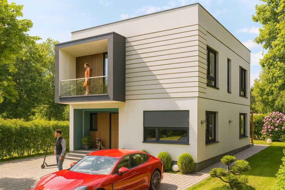 Casa P+1 noua, arhitectura moderna, la 3min de centru, langa padure