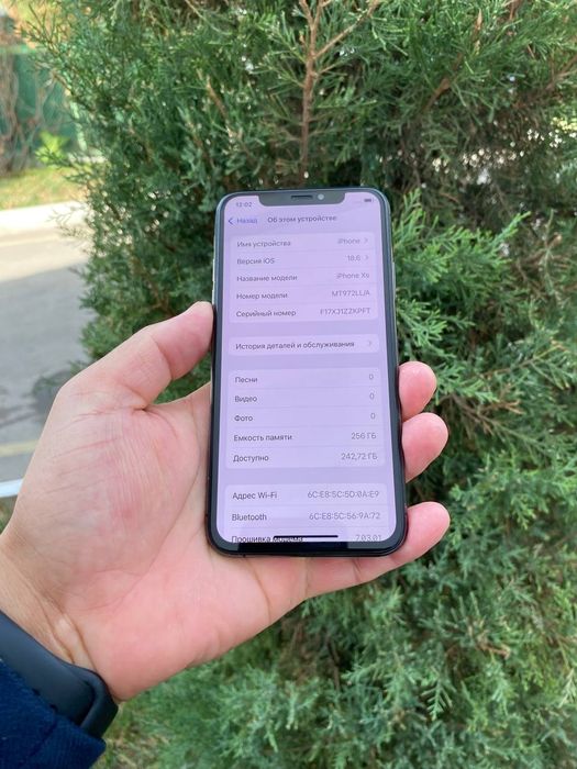 Iphone X 256 gb feys ishlamidi