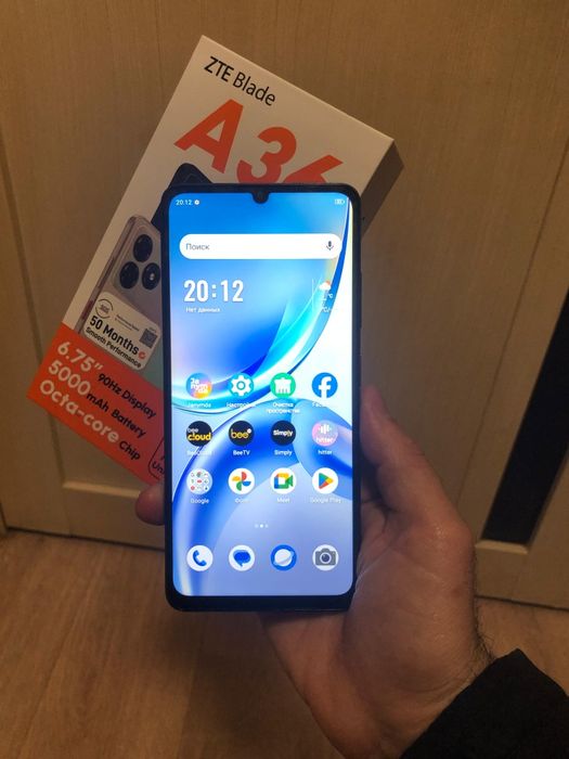 Мощный Смартфон ZTE Blade A36/64gb ОЗУ--8+4гб Оригинал продам.Торг