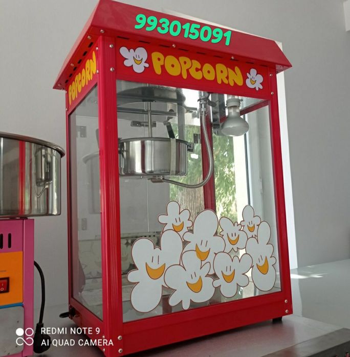Pokorin pokorim Popcorn aparat 
220w da ishlidi Optim narxlarda