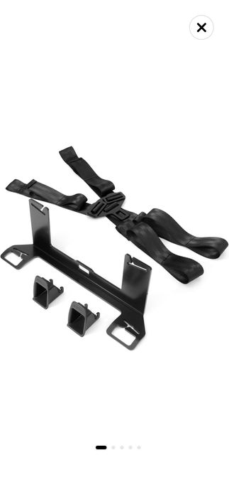 Suport de montare pentru scaun auto copii cu sistem Isofix, otel, negru