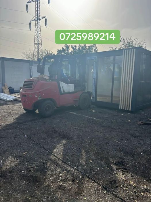 Container modular cu terasa si scari