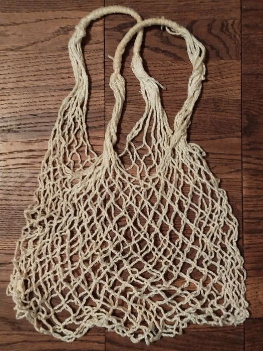Вязаные сумки из синтетики