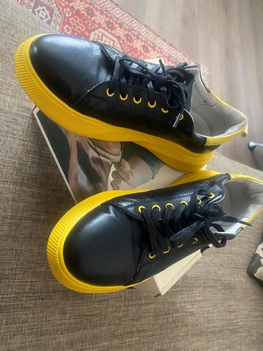 Натуральная кожа кроссовки ботинки 40