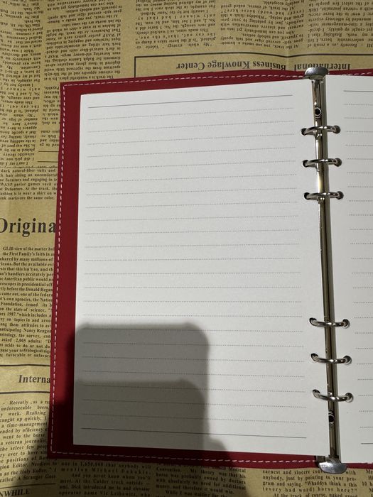 Красный блокнот A5