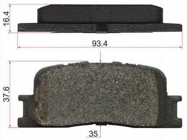 Колодки тормозные зад  Toyota Camry