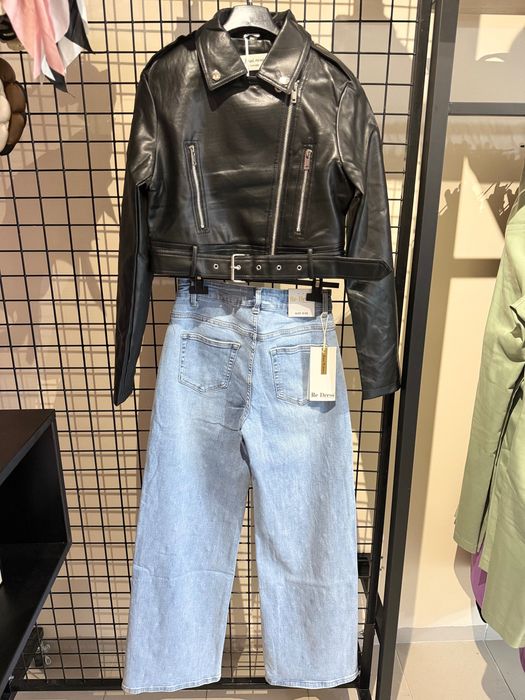 Кожено яке и дънки