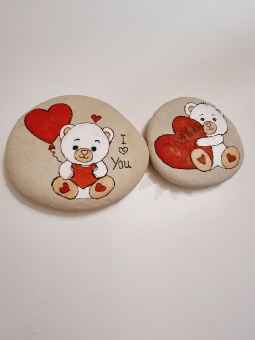 Камъче ръчна изработка,рисувано