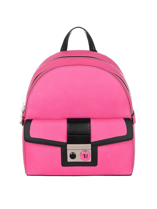 Trussardi jeans оригинална кожена раница с противопрахова торбичка