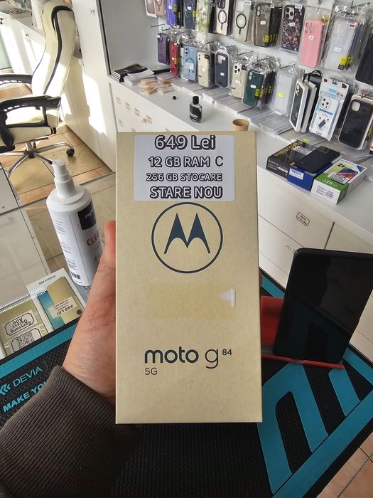 Moto G84 5G, 12/256 GB, Nou, Garanție