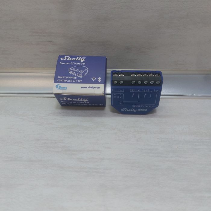 Смарт Димери Shelly Dimmer 0/1-10V PM Gen3 – Wi-Fi & Bluetooth