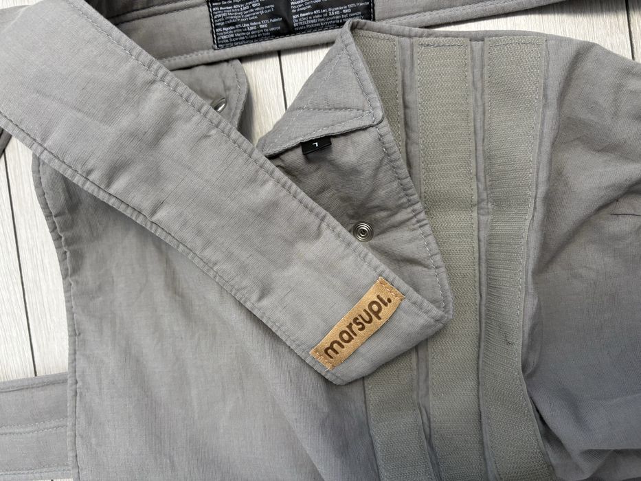 Marsupi Breeze, light gray - stare foarte buna + Boba Carrier