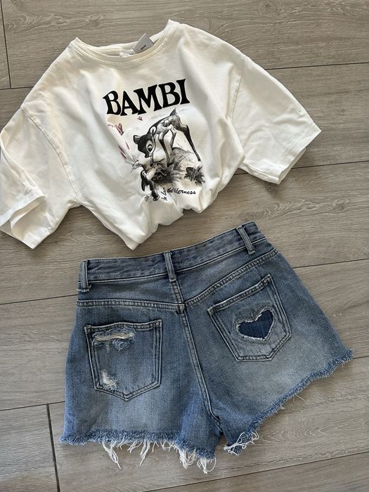 Къси дънкови панталонки Free Line zara