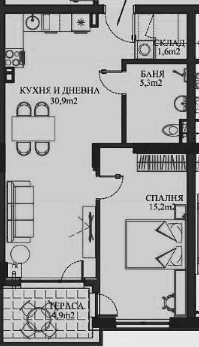 Продава се Двустаен апартамент в София, Малинова долина - 73 кв.м за 2128 €/кв.м - Снимка #5