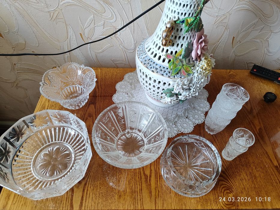 Посуда хрустальная