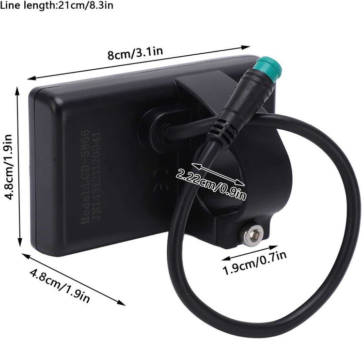 Електрически LCD дисплей, електрически S866 LCD дисплей измервателен уред 24V 36V 48V