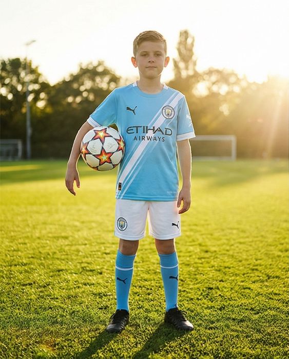 Manchester City детско юношеска футболни екипи