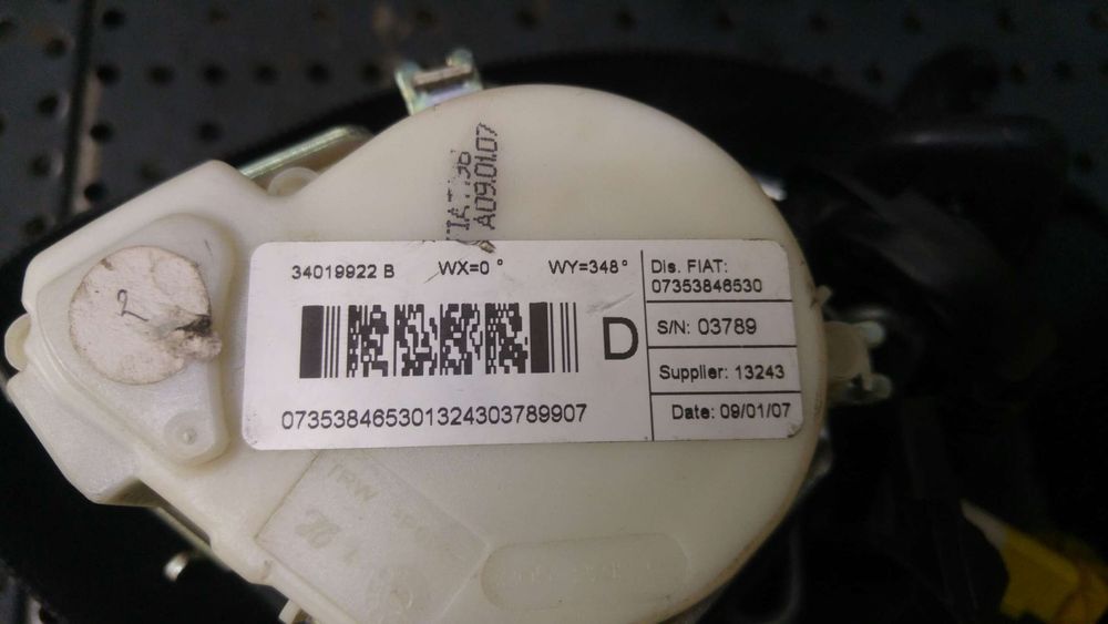 Centura siguranta dreapta fata fiat bravo 2 198 34019922b 07353846530