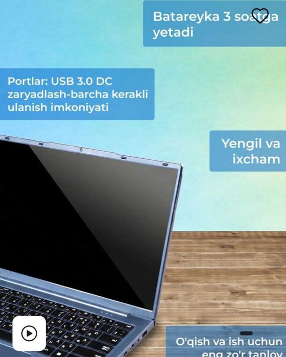 Itech notbuk sotiladi