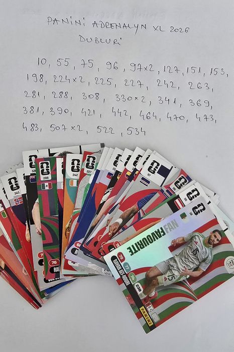 Schimb cartonașe PANINI ADRENALYN XL 2026