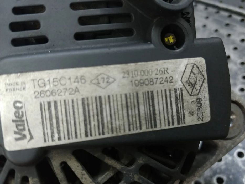 alternator 1.5 dci  k9k  renault scenic 3 megane 3 clio 4 captur kangoo  231000026r 2606272a