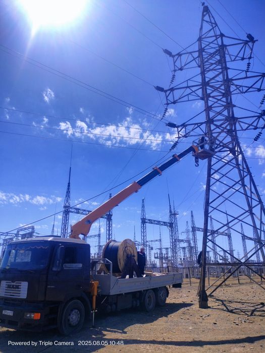 Манипулятор кран 5т с люлькой стрела 11 м