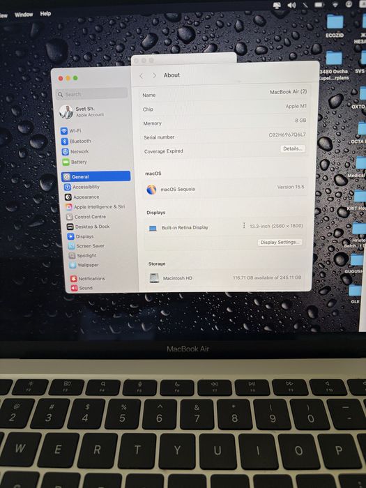 Macbook Air M1 256GB 90% Батерия