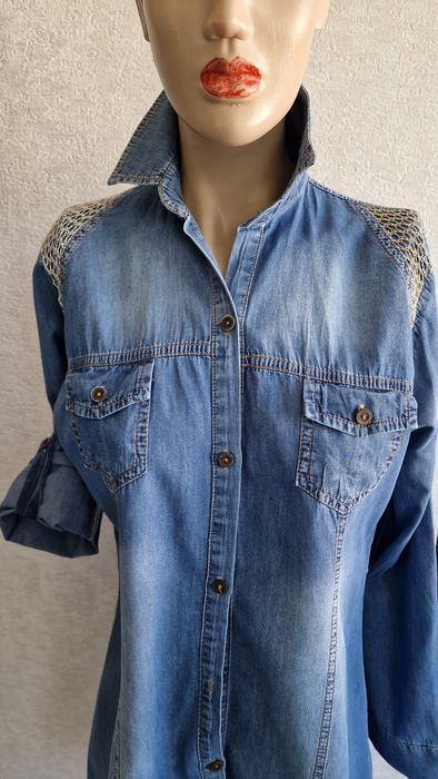 Дънкови ризи с бродерии