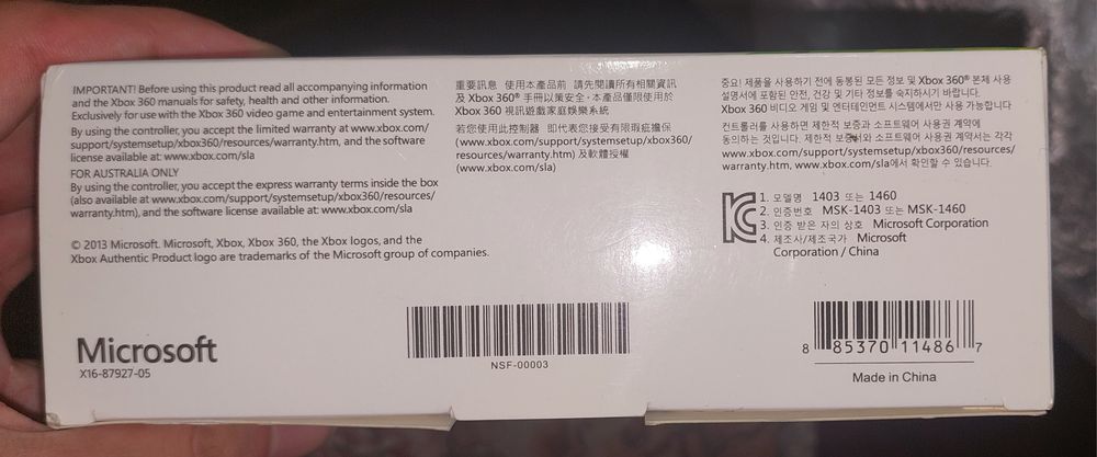 Беспроводной Оригинальный Не использованный Геймпад для Xbox 360| Xbox