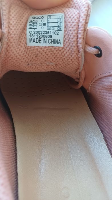 Pantofi cu șiret ECCO, din piele, mărimea 35
